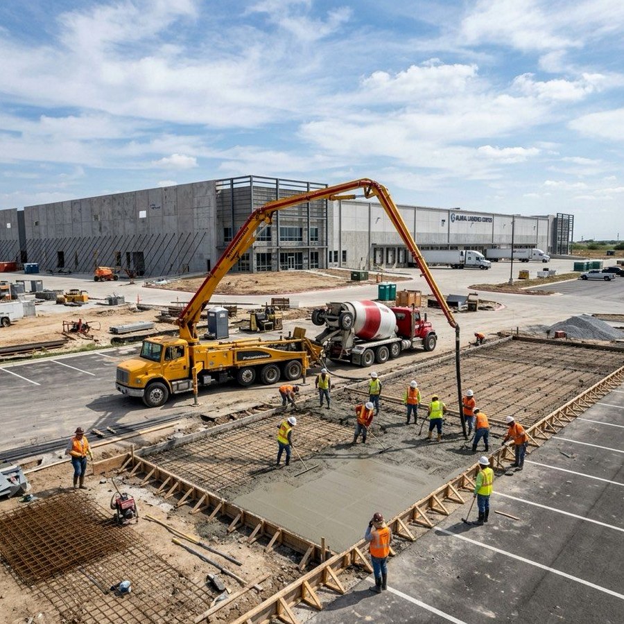 Commercial Concrete Demolition Dallas crew and concrete removal work
