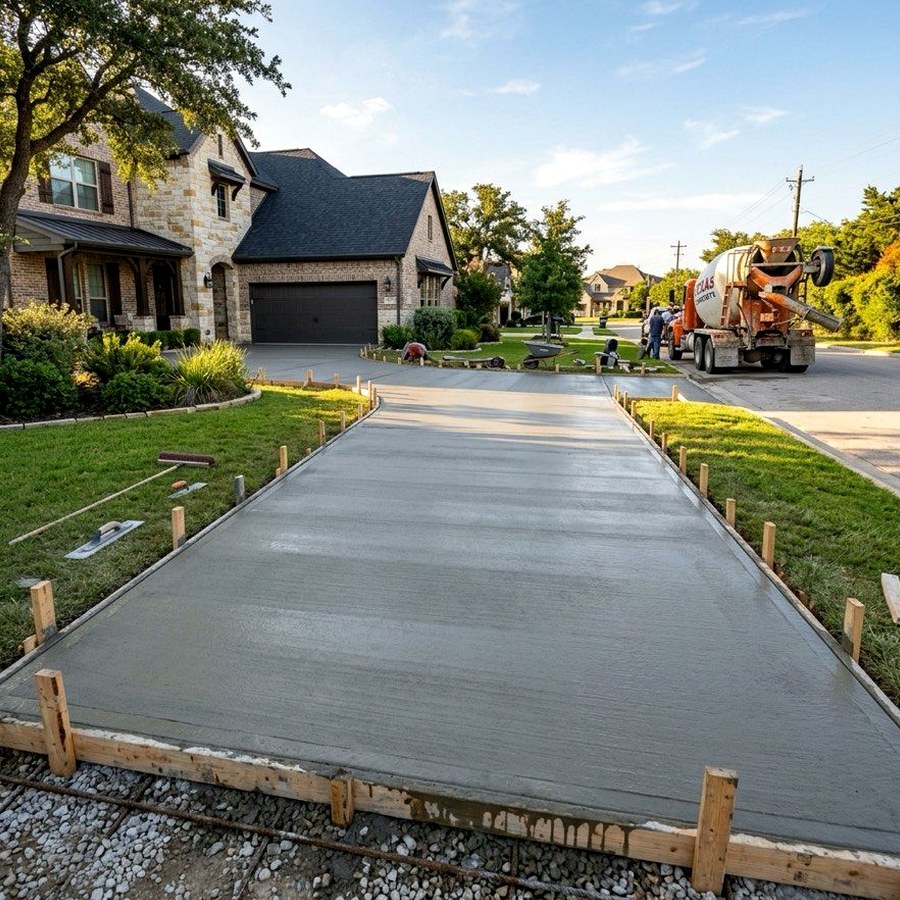 Concrete Driveway Removal Dallas crew and concrete removal work