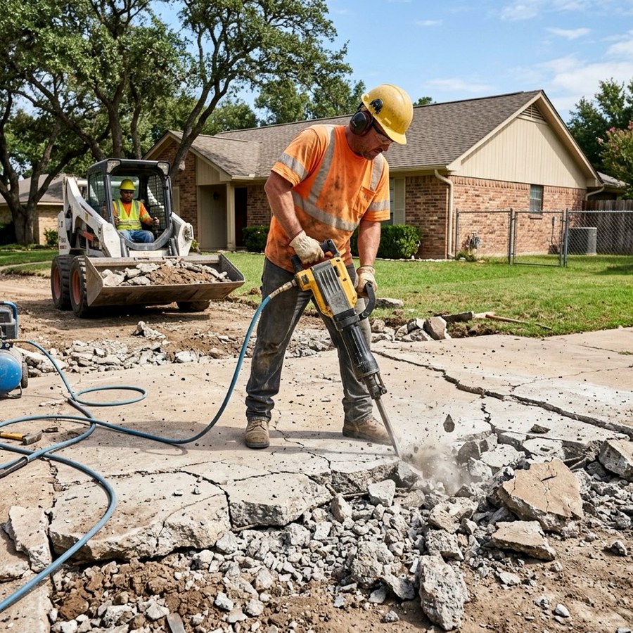 Demolition Company Dallas concrete demolition work in Dallas